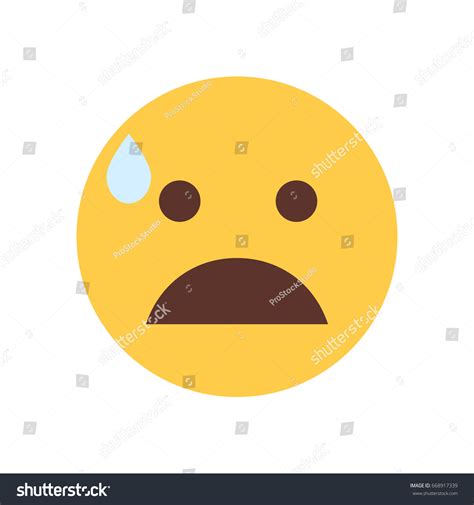 Yellow Cartoon Face Shocked Emoji People 스톡 벡터로열티 프리 668917339