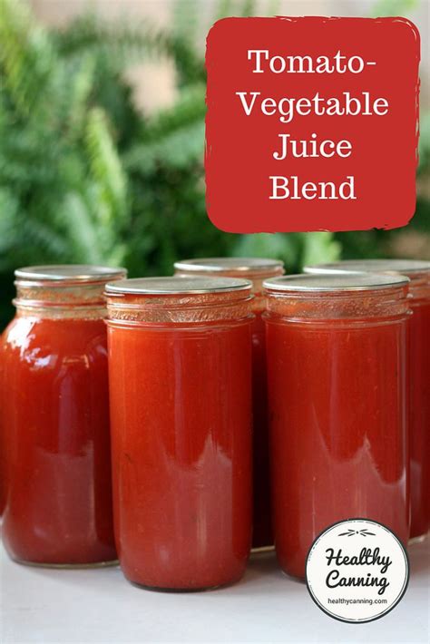 Tomato Vegetable Juice Blend Healthy Canning