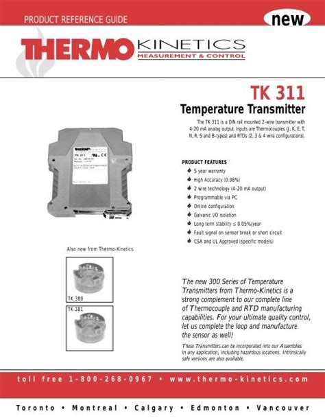 Tk 311 New Thermo Kinetics