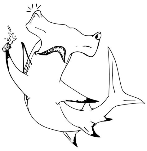 Hammerhead Shark Coloring Pages Free Printable Coloring Pages For Kids