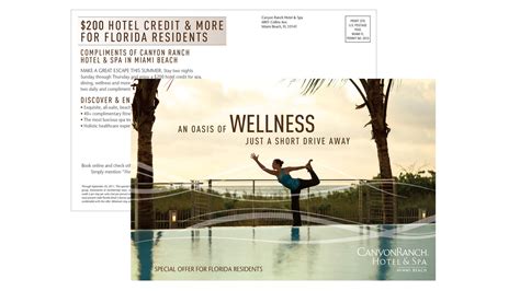 Canyon Ranch Miami Beach Hotel And Spa Direct Mail On Behance