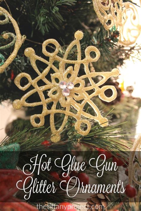 Hot Glue Gun Glitter Ornaments Beautiful And Simple Creations Using