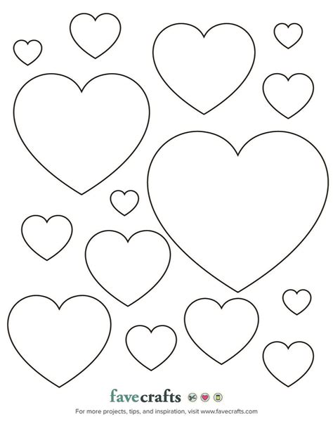 Heart Shapes Template Printable Heart Template Printable Hearts Free