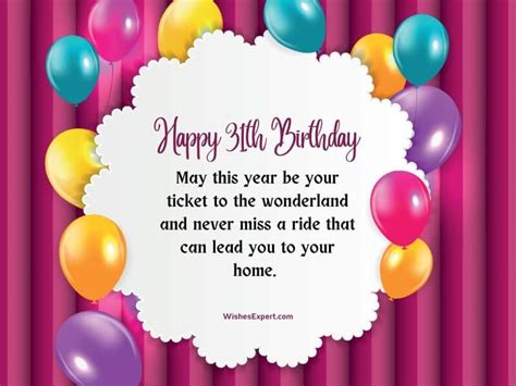 35 Happy 31st Birthday Wishes And Quotes