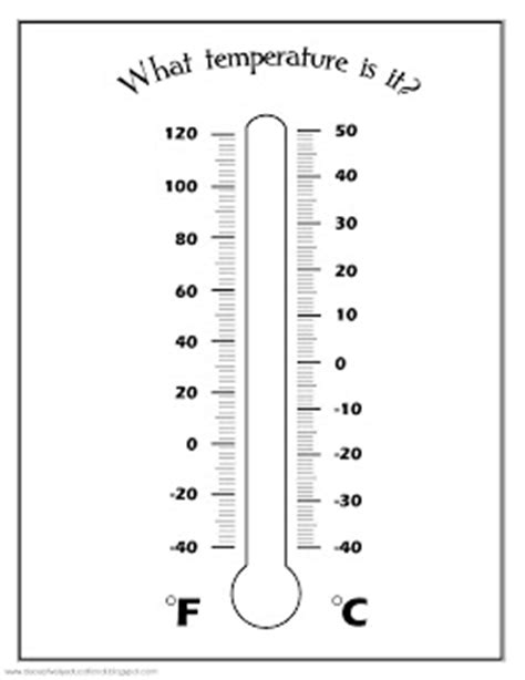 A rain gauge measures the amount of rain that has fallen over a specific time period. 5 Best Images of Fill In Thermometer Worksheet - Printable ...
