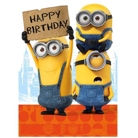 Despicable Me Minions Happy Birthday Card Mm021 Compra Online En Ebay