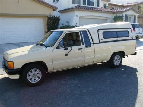 Sell Used 1987 Toyota Pickup Xtra Cab With A Stockland Camper Shell