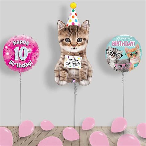 Cat Party Decorations And Cat Balloons Party Save Smile