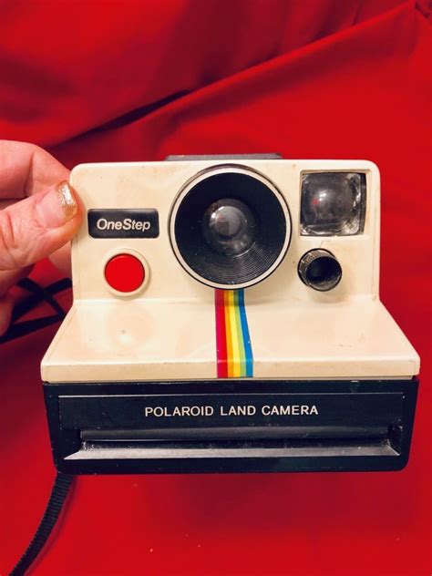 Vintage Polaroid Sx 70 Onestep White Rainbow 600 Land Camera Untested
