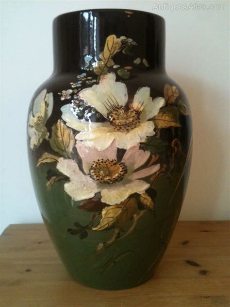 Antiques Atlas Hand Painted Victorian Vase With Impasto