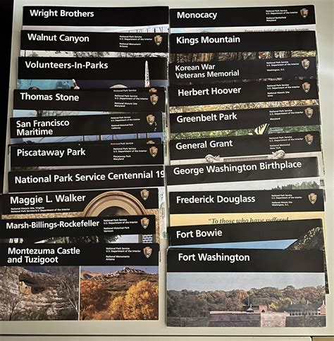 National Parks Service Nps Unigrid Brochure Map Select 5 Updated