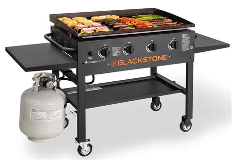 Blackstone 4 Burner 36 Griddle Cooking Station With Side Shelves