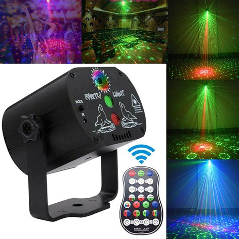 Party Lights Dj Disco Stage Light With Battery Powered Projector Sound
