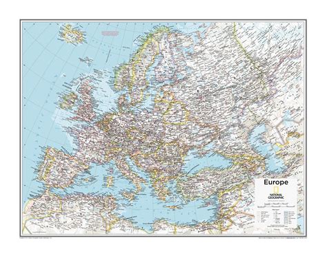Europe Political Map National Geographic Atlas Of The World