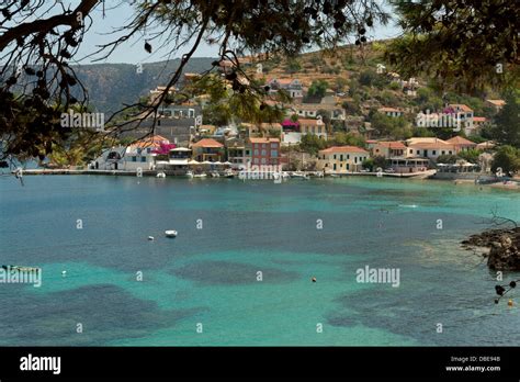 Assos Village On The Ionian Island Of Kefalonia Greece Stock Photo Alamy