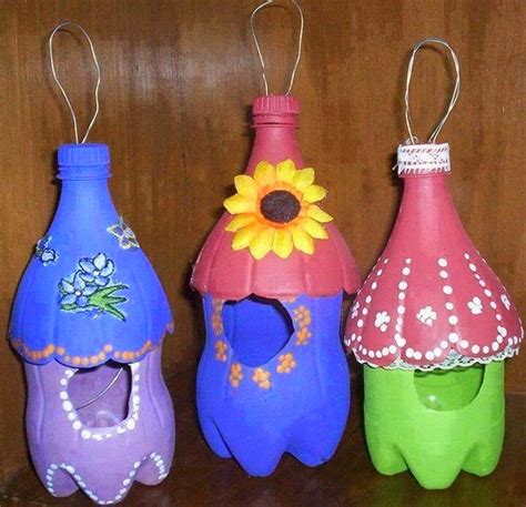 Crafs With Plastic Bottle ~ Arts And Crafts To Do At Home