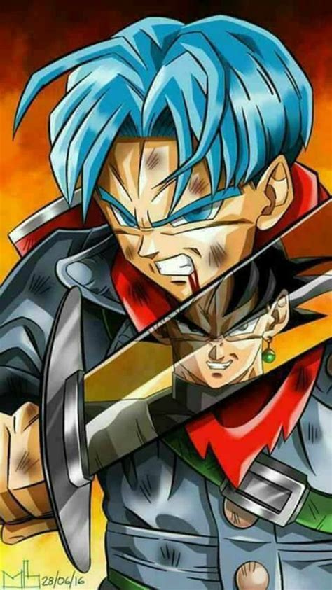 Original run as the dragon ball anime series approached one of the manga's major turning points, the anime staff approached akira toriyama about changing the name of the anime series to help change the image of the series. Trunks VS Black | Personajes de dragon ball, Dragon ball gt, Dibujo de goku