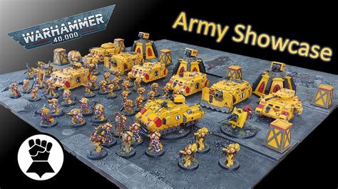 Warhammer 40k Imperial Fists Space Marine Army Showcase 3000 List Of