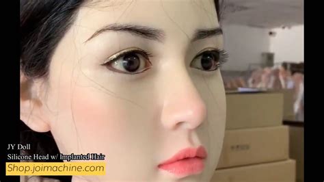 Jy Doll Beautiful Silicone Head With Implanted Human Hair Youtube