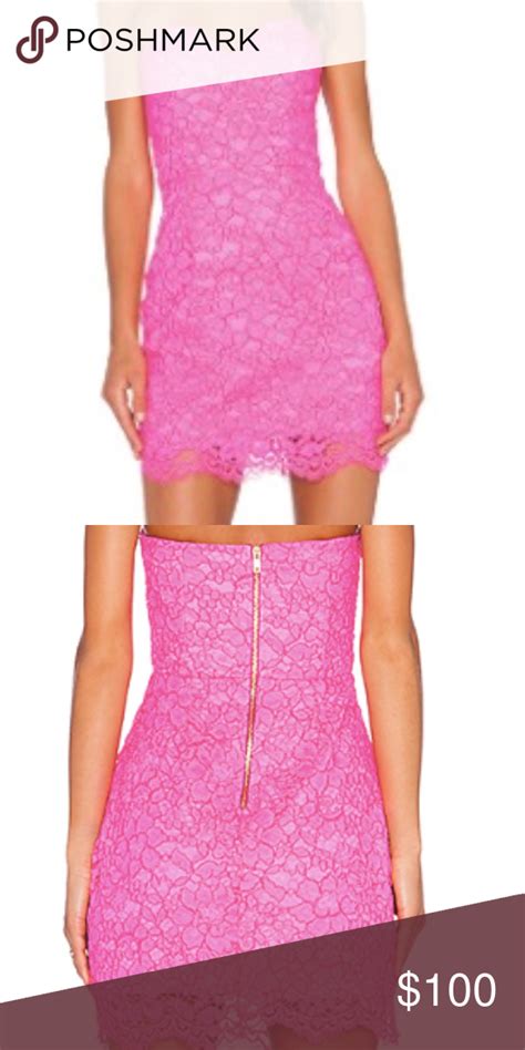 X Naven Pink Lace Party Dress Hot Pink Dresses Clothes Design Lace