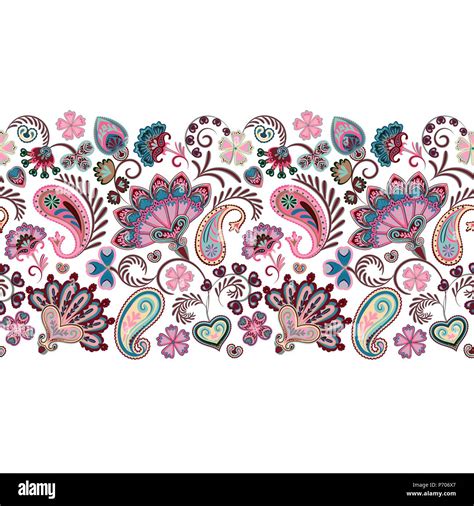 Paisley Pattern Border Hi Res Stock Photography And Images Alamy