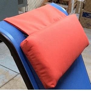Adjustable support pillows for recliner, chair, car, or any seat. Headrest Pillow For Sling Chaise Lounges| ET&T ...