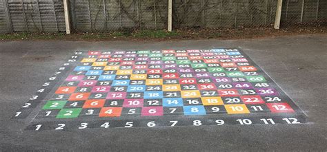Multiplication Grid 1 12 Playground Marking Fun And Active Playgrounds