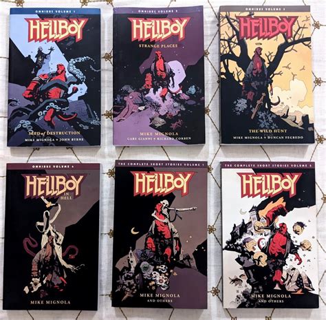 Complete Set Of 6 Hellboy Omnibus Editions Mike Mignola Dark Horse