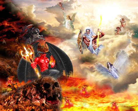 War Between Heaven And Hell By Ruen Gfx On Deviantart