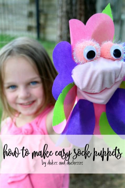 How To Make Easy Sock Puppets Dukes And Duchesses
