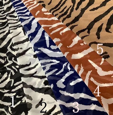 Zebra Print Fabric Chiffon Fabric Animal Printed Fabric Etsy