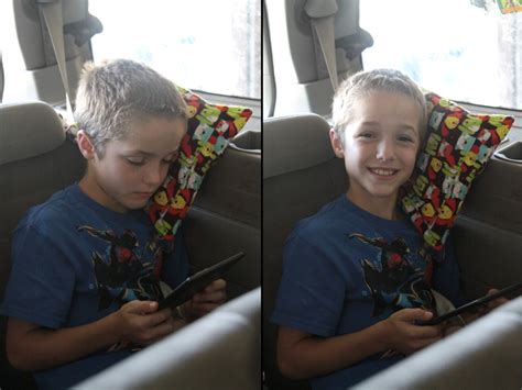 Perfect for those long plane and car trips, this cozy pillow allows a comfortable sleep while on the road. kid size travel pillows with carrying case and velcro ...