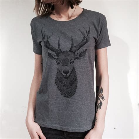 Deer Shirt Womens T Shirt Womans Tshirt Shirt By Hardtimesdesign