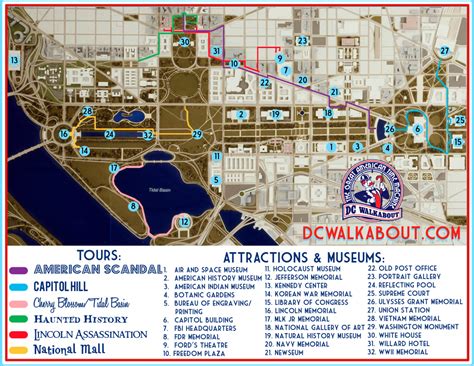 Washington Dc Tourist Map Printable Printable Maps