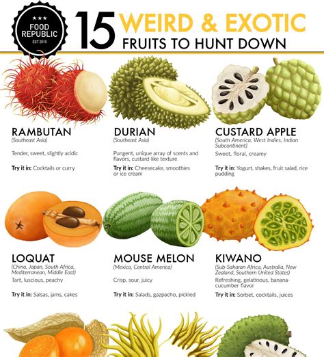 15 Exotic Fruits You Need To Try Infographic By Venngage