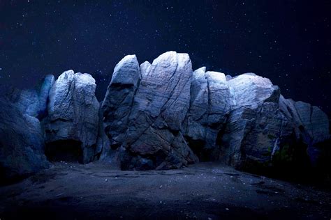 I Try To Photograph Coastal Rock Formations At Night Rpics