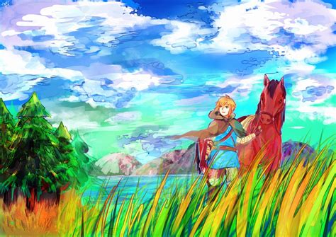 Hyrule Fields By Yellowhima On Deviantart Zelda Anime Zelda Art