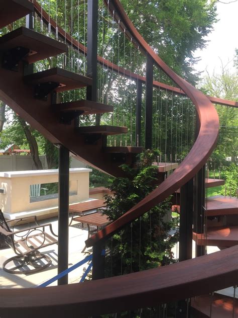 How to build a floating deck step by step. Raised deck and floating stairway - Contemporary ...