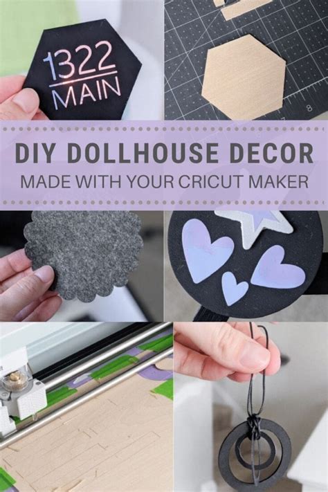 How To Make 7 Adorable Diy Dollhouse Miniatures With Cricut Maker