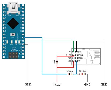 Arduino And Esp8266 01 Serial Communication 5v To 33v All About