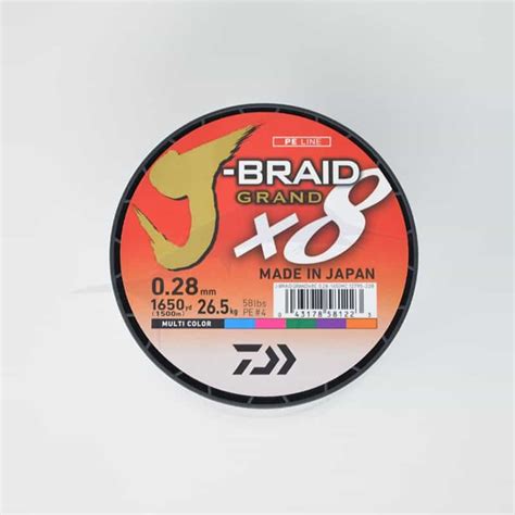 Daiwa Tresse J Braid Grand X8 1500m Tresses PecheXtreme Com
