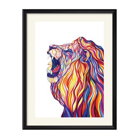 Lion Art Print Prints Art And Collectibles