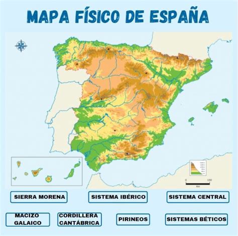 Mapa Fisico De Espana Mapa De Zonas Humedas De Espana Mapas