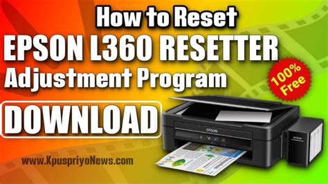 Direct download link to download epson l360 driver. 【FREE】 Download Epson L360 Resetter 100% Working ...