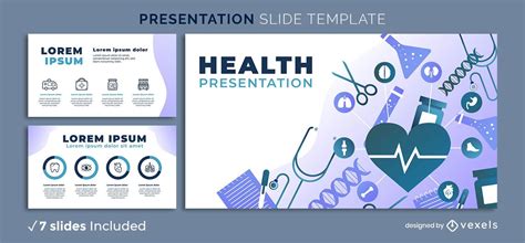 Health Presentation Template Vector Download