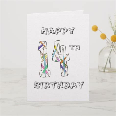 14th Birthday Card Ideas