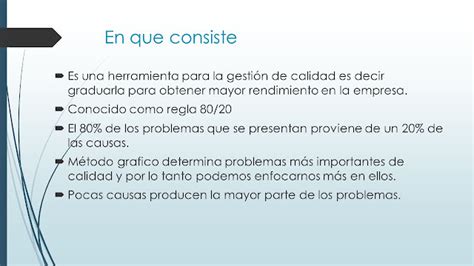 Herramientas Para La Toma De Decisiones Diagrama De Pareto