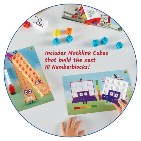 Mathlink Cubes Numberblocks 11 20 Activity Set Hand2mind Educational