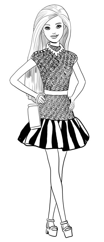 Printable Barbie Fashionistas Pdf Coloring Pages 08 In 2022 Barbie