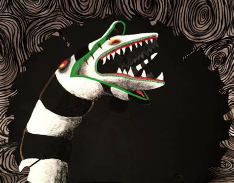Sandworm From Beetlejuice Painting On A Circular Saw Blade Etsy